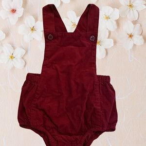 Old Navy Kids Maroon Overalls for 12-18 months.